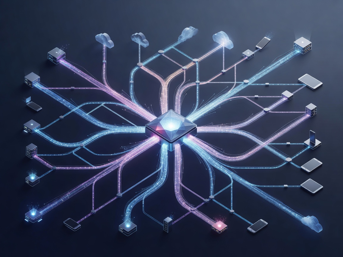 Ilustracja pokazująca ścieżki routingu powiadomień